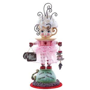New In Box Kurt Adler Hollywood Nutcracker Collection Coffee Girl 12” Coca Bar